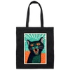 Meowing Love Gift, Cat In Retro Style, Lovely Cat, Funny Cat Poster Canvas Tote Bag