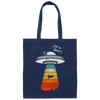 Get In Loser Vintage, Retro Loser, Funny About Loser, Fall Down From UFO Canvas Tote Bag