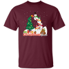 Christmas Tree, Snowman Build Xmas Tree, Snowman Family, Merry Christmas, Trendy Christmas Unisex T-Shirt