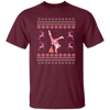 Pinky Santa, Hip Hop Santa, Santa Breakdance, Xmas Pattern, Merry Christmas, Trendy Christmas Unisex T-Shirt