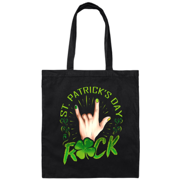 Rock Lover, St Patricks Day, Sign Of The Horns Hand Logo Gift Canvas Tote Bag