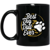 Best Dog Dad Ever, Dog Paw, Pet Owner, Father Day Gift, Love Dad Black Mug