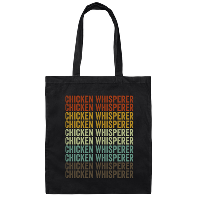 Farmer Love Gift, Chicken Gift, Chicken Whisperer, Retro Chicken Canvas Tote Bag