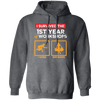 1st Year Wedding Anniversary Gift, I Work And She Shops, My Happiness Pullover Hoodie