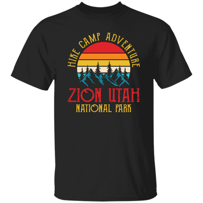 Hike Camp Adventure Zion Utah National Park, Retro Zion Unisex T-Shirt