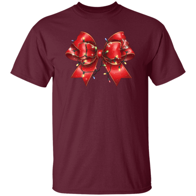 Red Bow, Christmas Light, Love Xmas, Bling Christmas Christmas Unisex T-Shirt