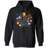 Cool Colorful Motivational Quote With Space, Love Life, Enjoy Every Day Pullover Hoodie