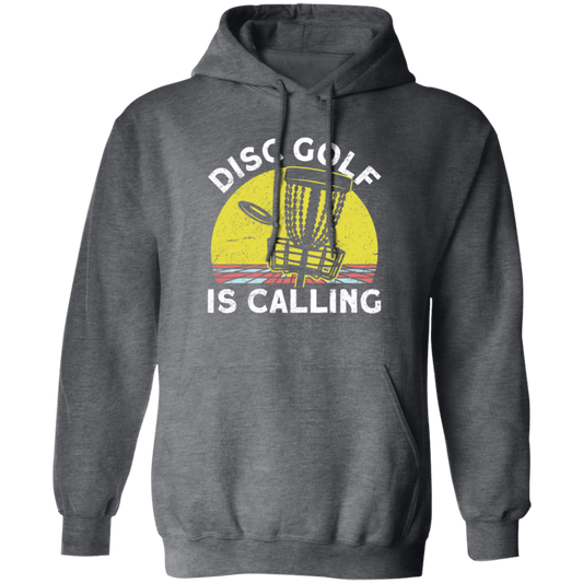 Love This Golf, Disc Golf Is Calling, Retro Golf Player Gift Pullover Hoodie