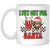 I Put Out For Santa, Love Santa, Groovy Santa, Xmas White Mug