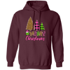 Leopard Christmas, Plaid Christmas, Trendy Grinch, Merry Christmas, Trendy Christmas Pullover Hoodie