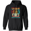 1983 Limited Edition, Vintage Cassette, 1983 Birthday Pullover Hoodie