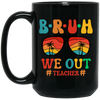 Retro Summer, Bruh We Out Teachers, Sunglasses Vintage Black Mug