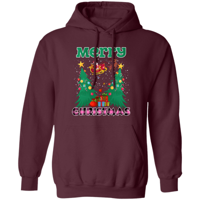 Santa Claus With Reindeer, Cute Santa Claus, Santa I Flying, Merry Christmas, Trendy Christmas Pullover Hoodie