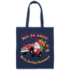 Get In Loser, We're Saving Christmas, Santa Drive Red Car, Merry Christmas, Trendy Chrismas Canvas Tote Bag