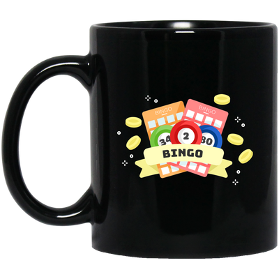 Bingo Ticket, Get Win This Game, Get Bingo, Better Life Black Mug