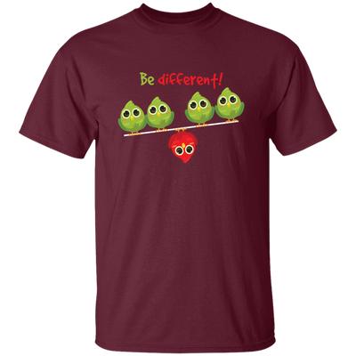 Cute Bird Gift, Funny Bird, Be Different, Different Bird, Be Yourself Unisex T-Shirt