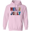 Holly Jolly, Sequin Holly Jolly, Blink Glitter Christmas, Merry Christmas, Trendy Christmas Pullover Hoodie