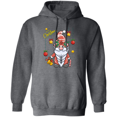 Gnome Christmas, Cute Gnome, Cute Xmas, Xmas Bauble, Merry Christmas, Trendy Christmas Pullover Hoodie