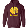 Creepy Gift, Funny Ghost Witch, Funny Halloween, Halloween Gift Pullover Hoodie