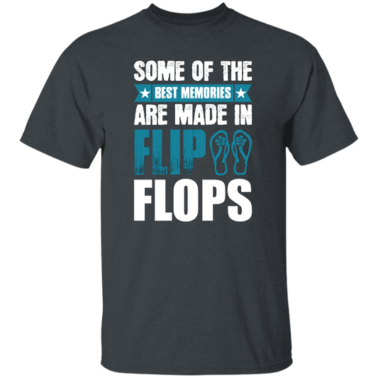 Some Of The Best Memories Are Made In Flip Flops, Flip Flops Retro Unisex T-Shirt