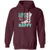 Cowboy Gift, Line Dancing Makes My Heart Happy Vintage Pullover Hoodie