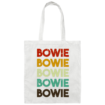 Bowie Maryland, Retro Bowie, Colorful Bowie Canvas Tote Bag