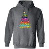 Crayon Xmas Tree, Crayon-mas Tree With Light Line, Merry Christmas, Trendy Christmas Pullover Hoodie