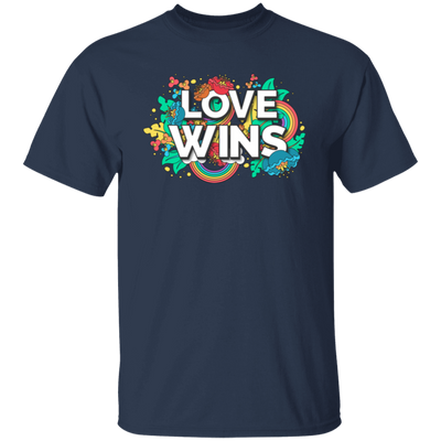 Love Wins, Rainbow Love, Flower Love, Colorful Love Unisex T-Shirt