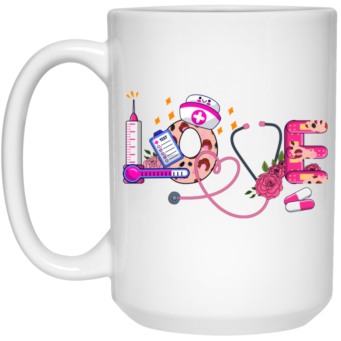 Love Nurse, Nurse Lover, Valentine Nurse, Nurse Is My Love White Mug
