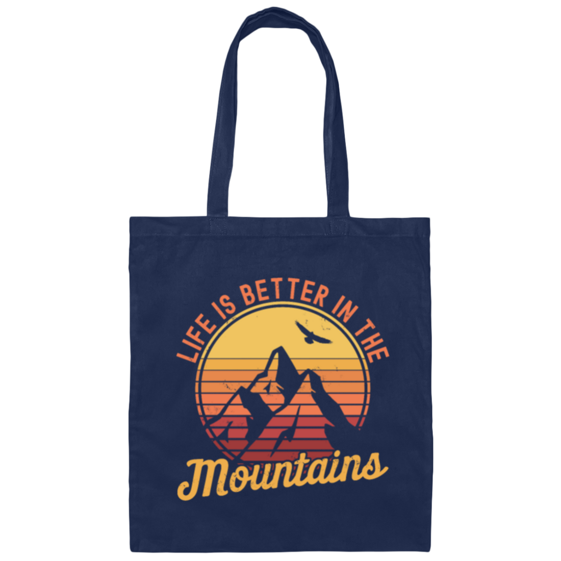 Loves Hiking, Mountain Climbing And Mountain Sports Canvas Tote Bag