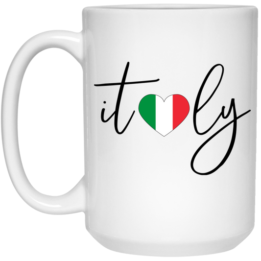 Italy With Love, Love Italy, Italy Respect, Italy Travel White Mug