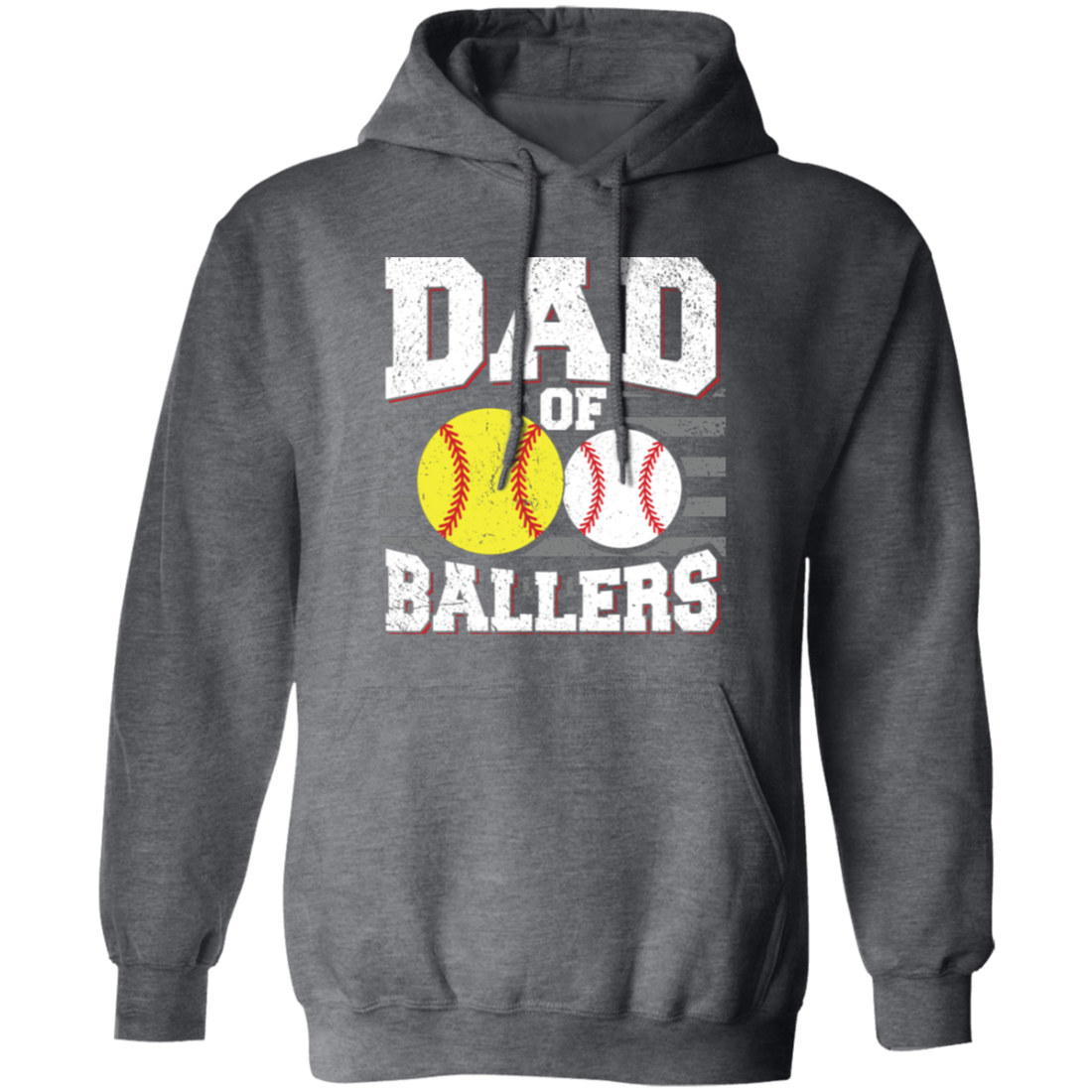 Baseball Sport, Dad Of Ballers, Retro Baseball Player Pullover Hoodie