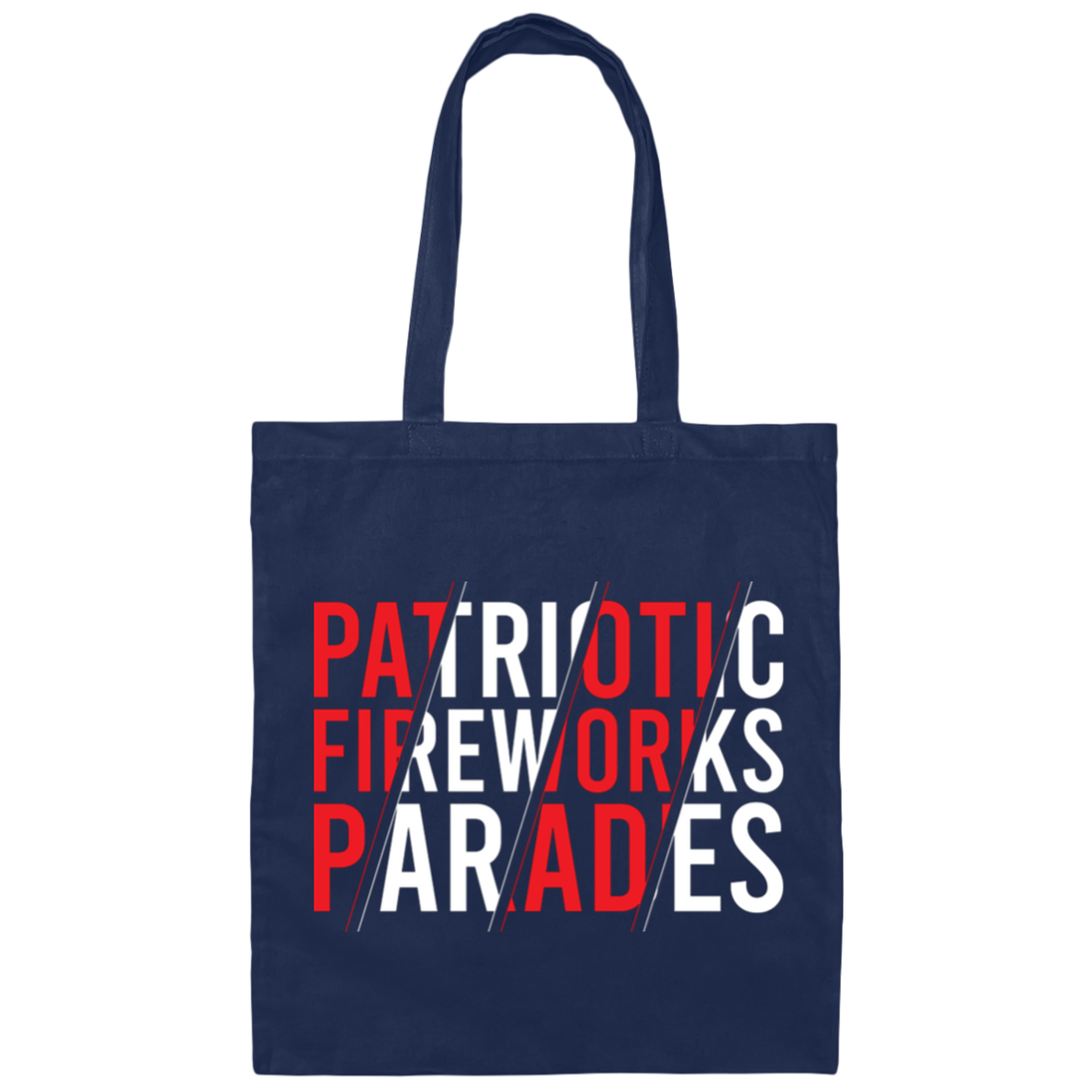 Patriotic Fireworks Parades, July 4th, America Lover Canvas Tote Bag