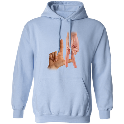 LA Sign, Hand Sign, Los Angeles Hand Sign, Love American Pullover Hoodie