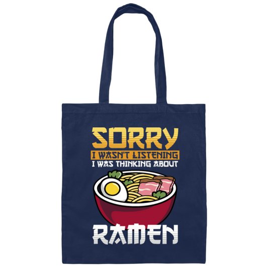 Funny Kawaii Ramen Lovers Noodle Fan Gift Canvas Tote Bag