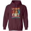 1983 Limited Edition, Vintage Cassette, 1983 Birthday Pullover Hoodie