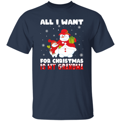All I Want For Christmas Is My Grandma, Miss My Grandma, Merry Christmas, Trendy Christmas Unisex T-Shirt