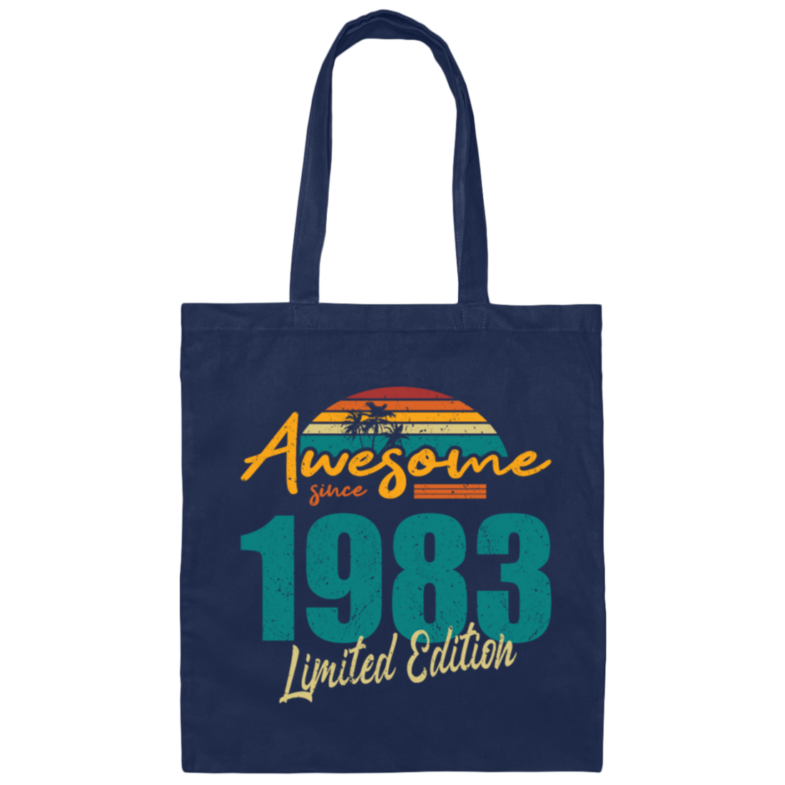 Birthday Gift Retro Style Since 1983 Canvas Tote Bag