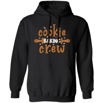 Cookie Baking Crew, Merry Christmas, Trendy Christmas, Xmas Cookie Pullover Hoodie