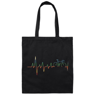 Retro Sansbike In Heartbeats Gift Canvas Tote Bag