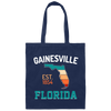 Gainesville, Florida, EST 1854, Retro Florida, American State Canvas Tote Bag