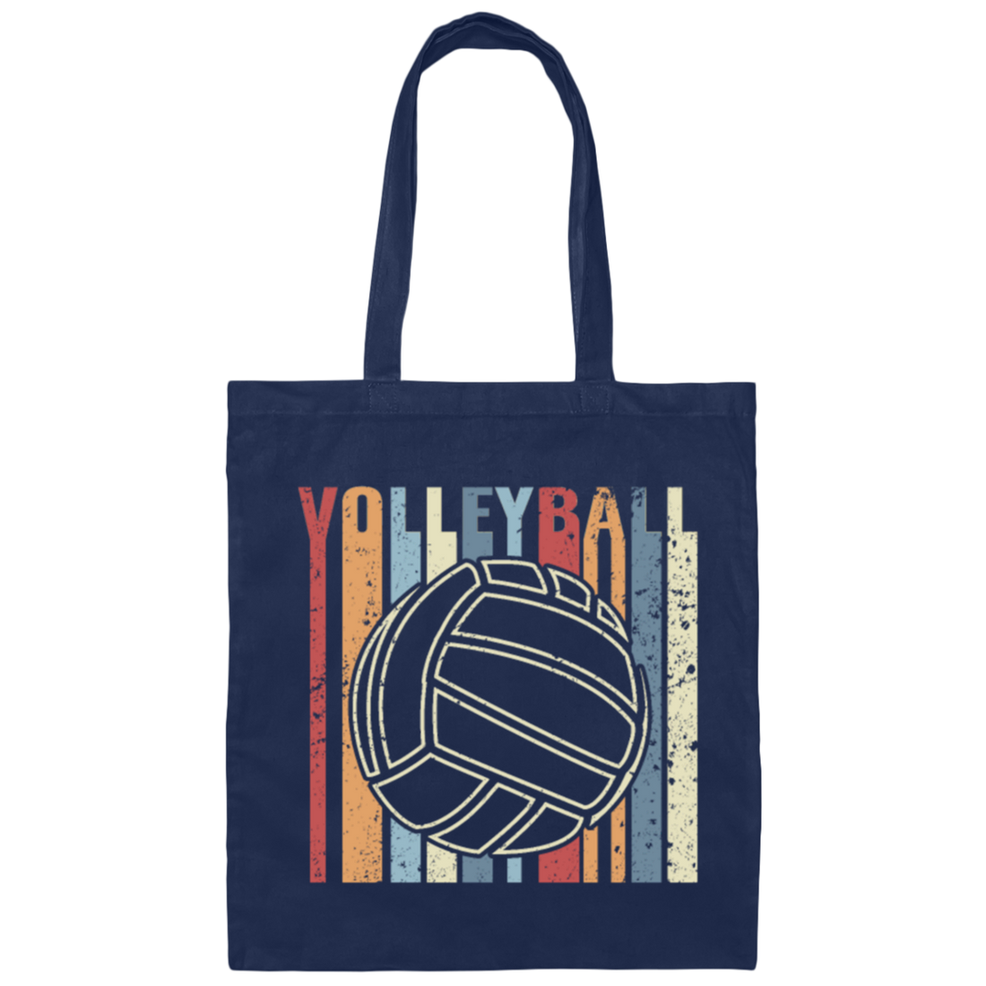 Volleyball Retro, Cool Volleyball Player Gift Canvas Tote Bag
