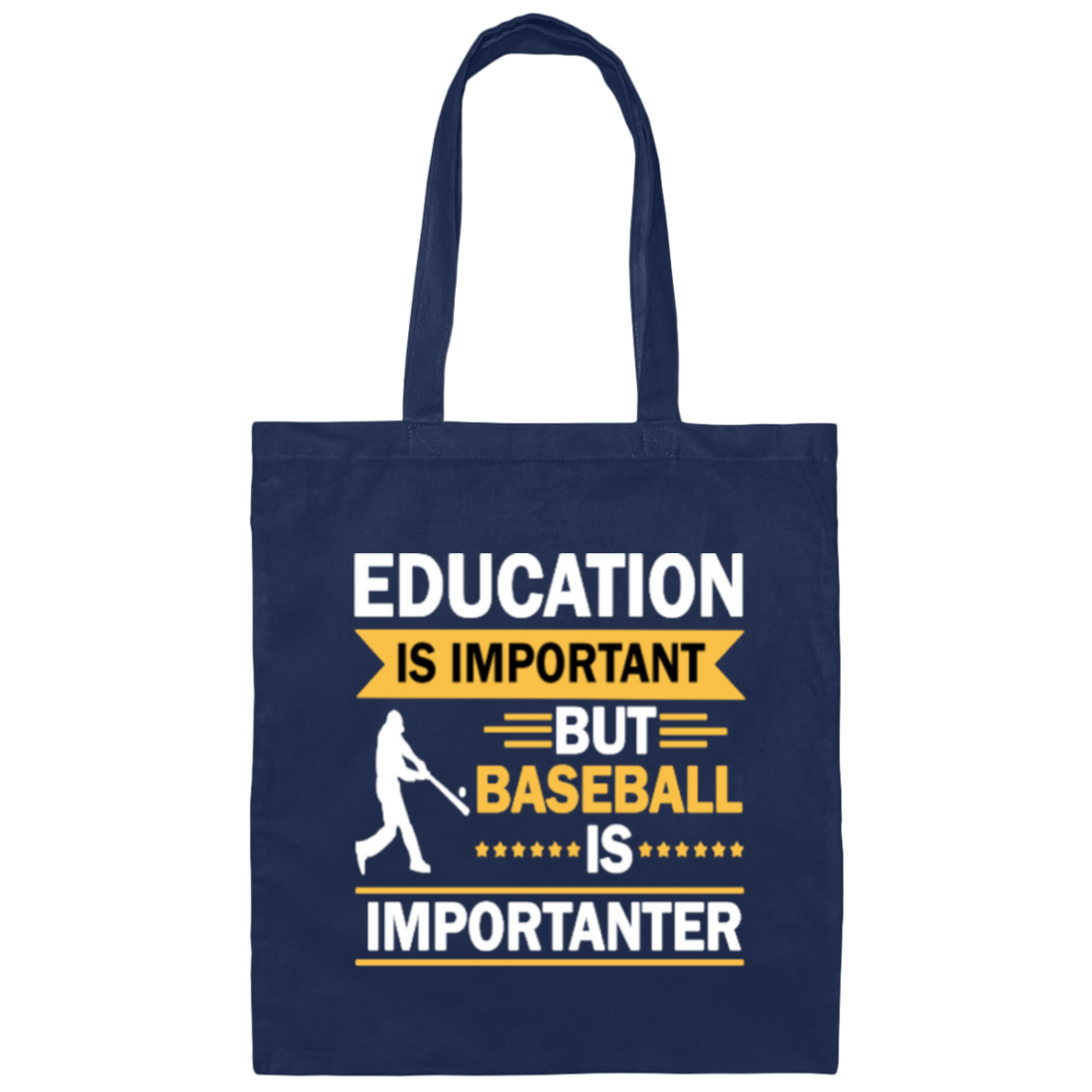 Catch Baseball Sports, Baseball More Important Than School, Baseball Love Canvas Tote Bag