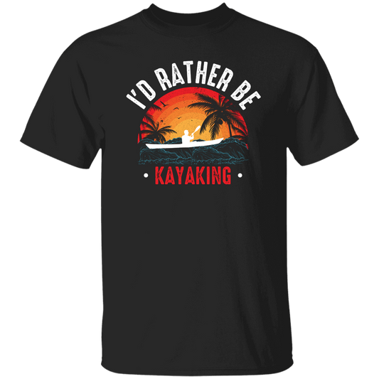 I'd Rather Be Kayaking, Retro Kayaking, Kayaking Team Unisex T-Shirt