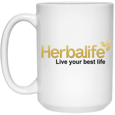 Herbalife New Logo Gold White Mug