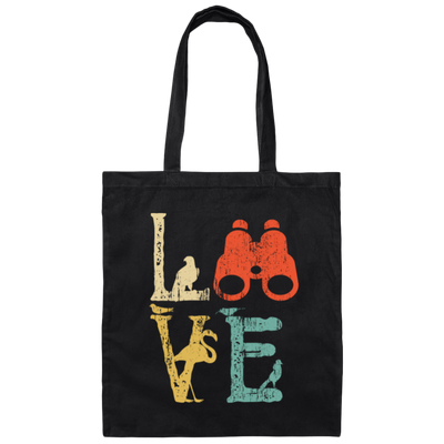 Vintage Birdwatching Bird Watchers, Retro Camera Love Gift Canvas Tote Bag