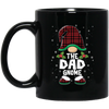 The Dad Gnome Present For Family, Xmas Cute Gnome Lover Black Mug