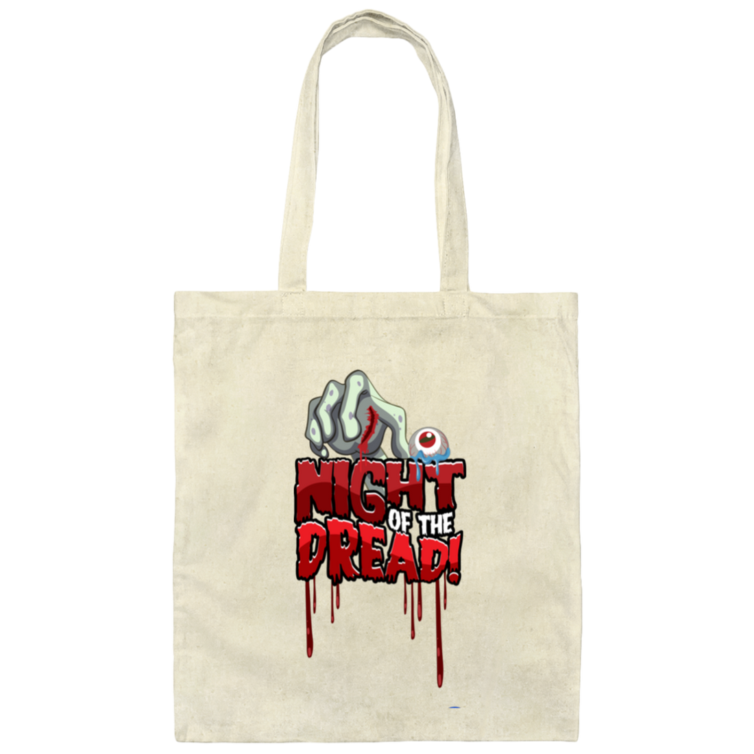 Night Of The Dread, Death Hand, Dead Eye, Horror Nights Canvas Tote Bag