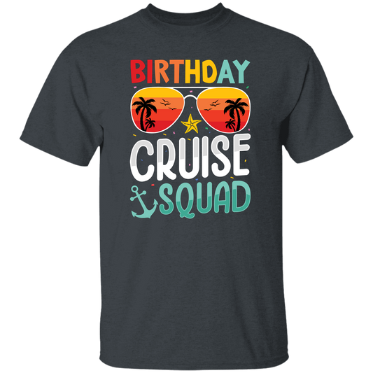 Birthday Cruise Squad, Retro Beach, Retro Birthday Unisex T-Shirt