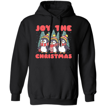 Joy The Christmas, Cute Penguin, Penguin Christmas, Merry Christmas, Trendy Chrismas Pullover Hoodie